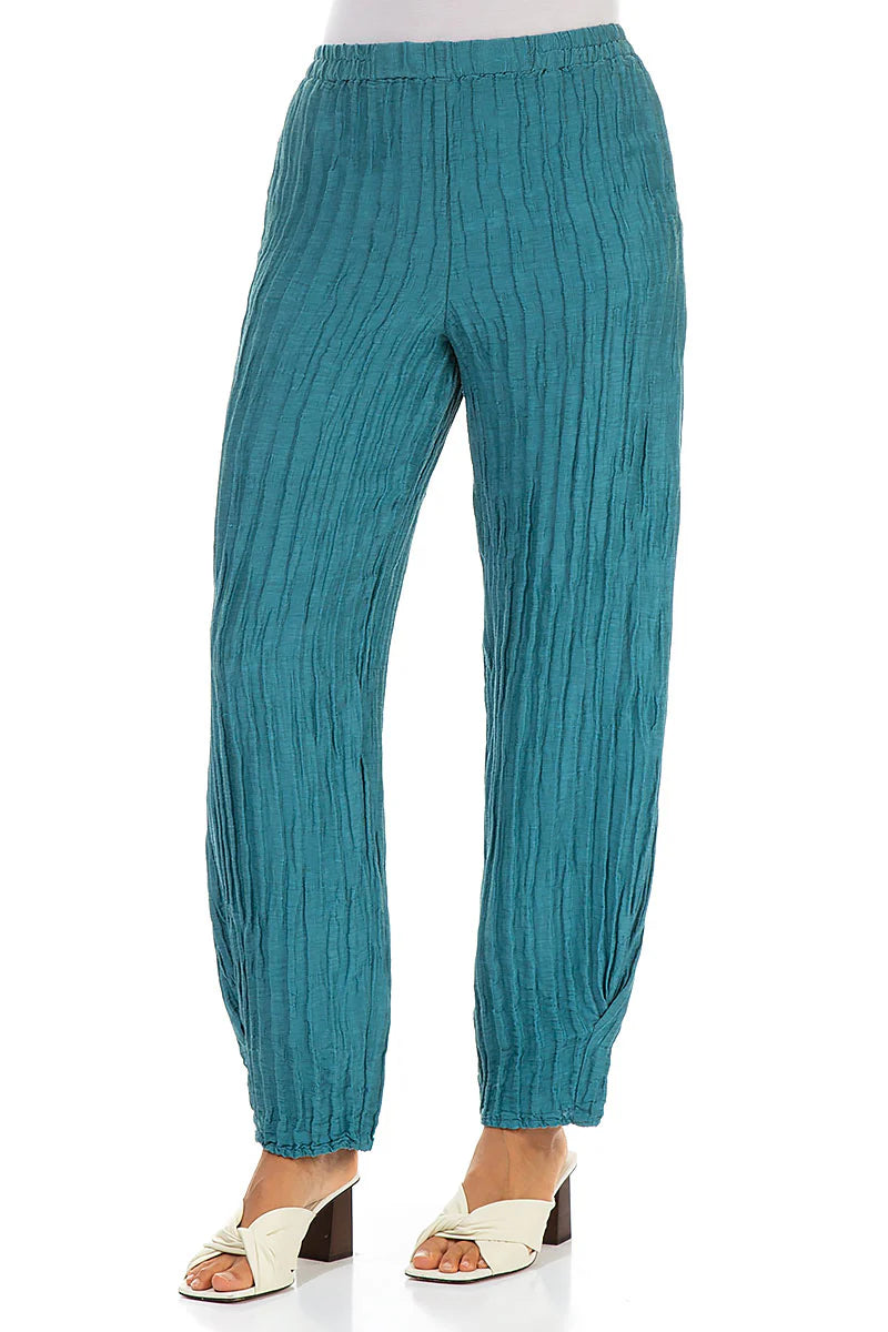taperedbarrelturquoisecrinkledsilktrousers 3.jpg taperedbarrelturquoisecrinkledsilktrousers 3.jpg