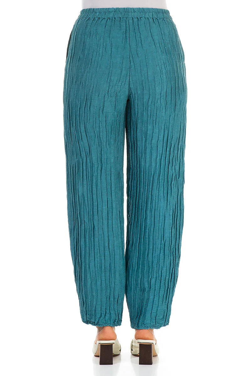 taperedbarrelturquoisecrinkledsilktrousers 4.jpg taperedbarrelturquoisecrinkledsilktrousers 4.jpg